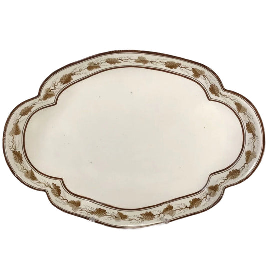 ~1800 Wedgwood Creamware Sweetmeat Tray, Grapevines