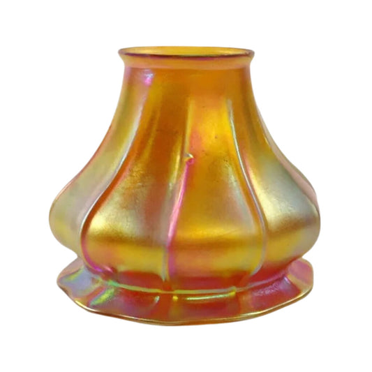 Style of Tiffany Iridescent Glass Lampshade