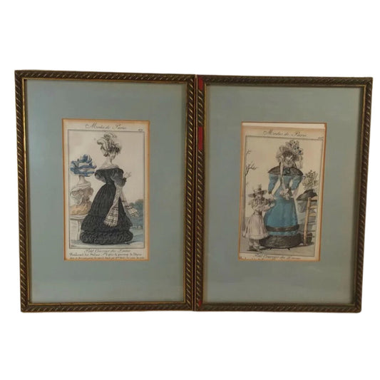 Pair/Petit Courrier des Dames Engravings, 1827/37.