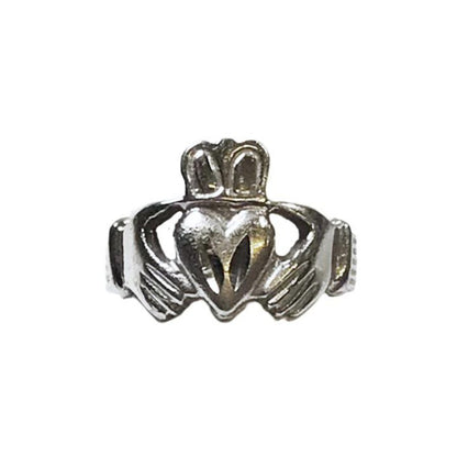 14Kt White Gold Claddagh Ring