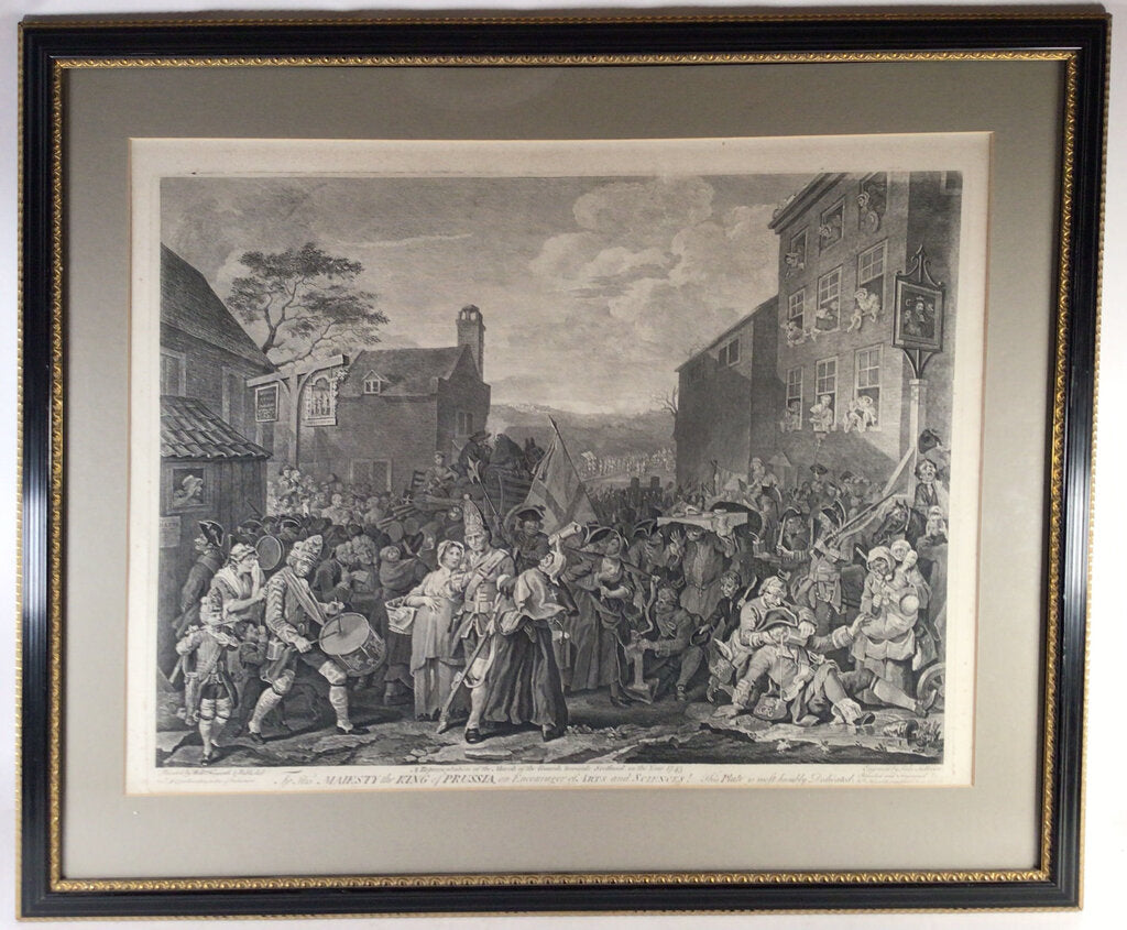 After William Hogarth Copper Engraving