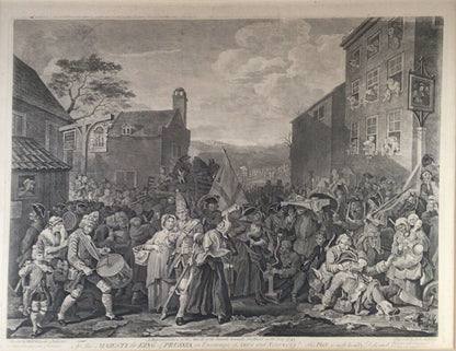 After William Hogarth Copper Engraving