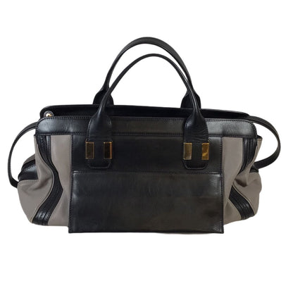 Black & Grey Chloe 2-Way Handbag