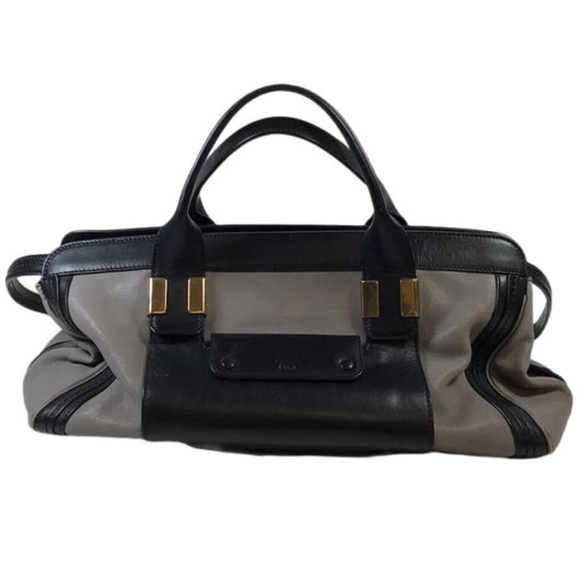 Black & Grey Chloe 2-Way Handbag