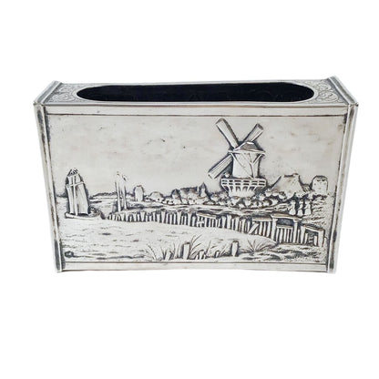 Zaanlandse Zilversmederijen Silver Matchbox Cover, 1930