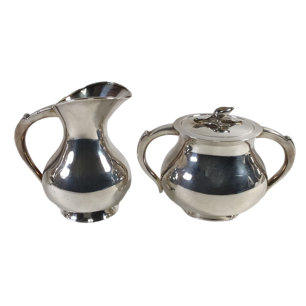 4pc. Emil Hermann Modernist Sterling Tea Set, ca. 1920-50