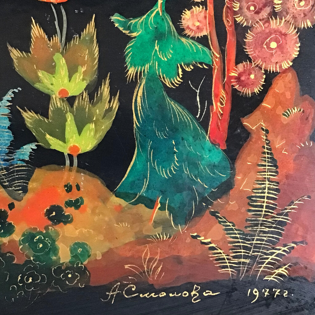 Signed Palekh Lacquer Box, 1977