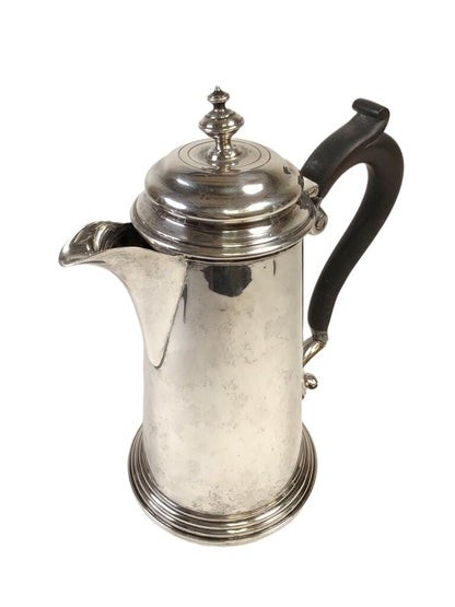 Asprey Sterling Hot Milk Pot w/Ebony Handle, 1926