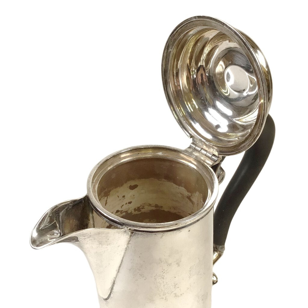 Asprey Sterling Hot Milk Pot w/Ebony Handle, 1926