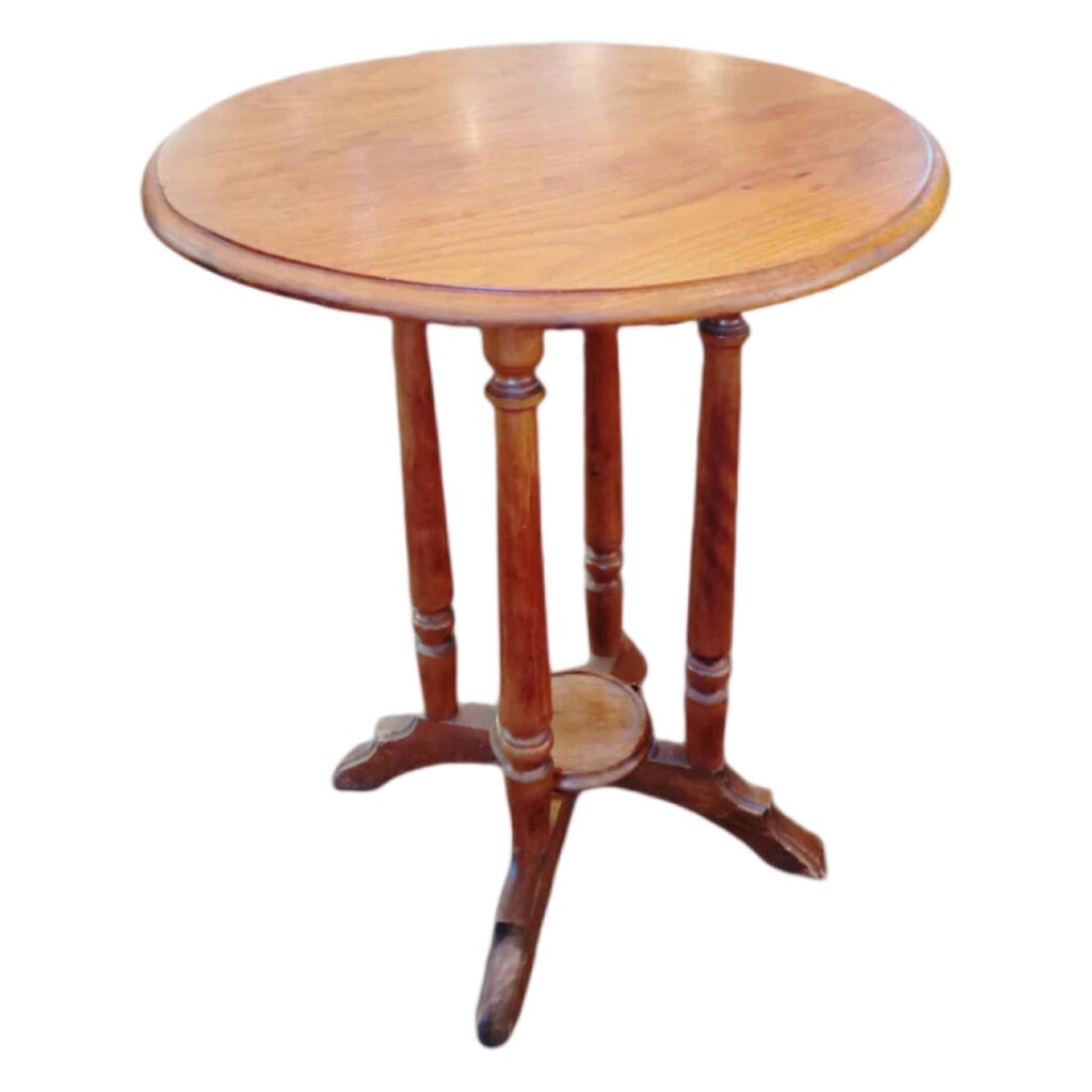 Eastlake-Style Round Side Table