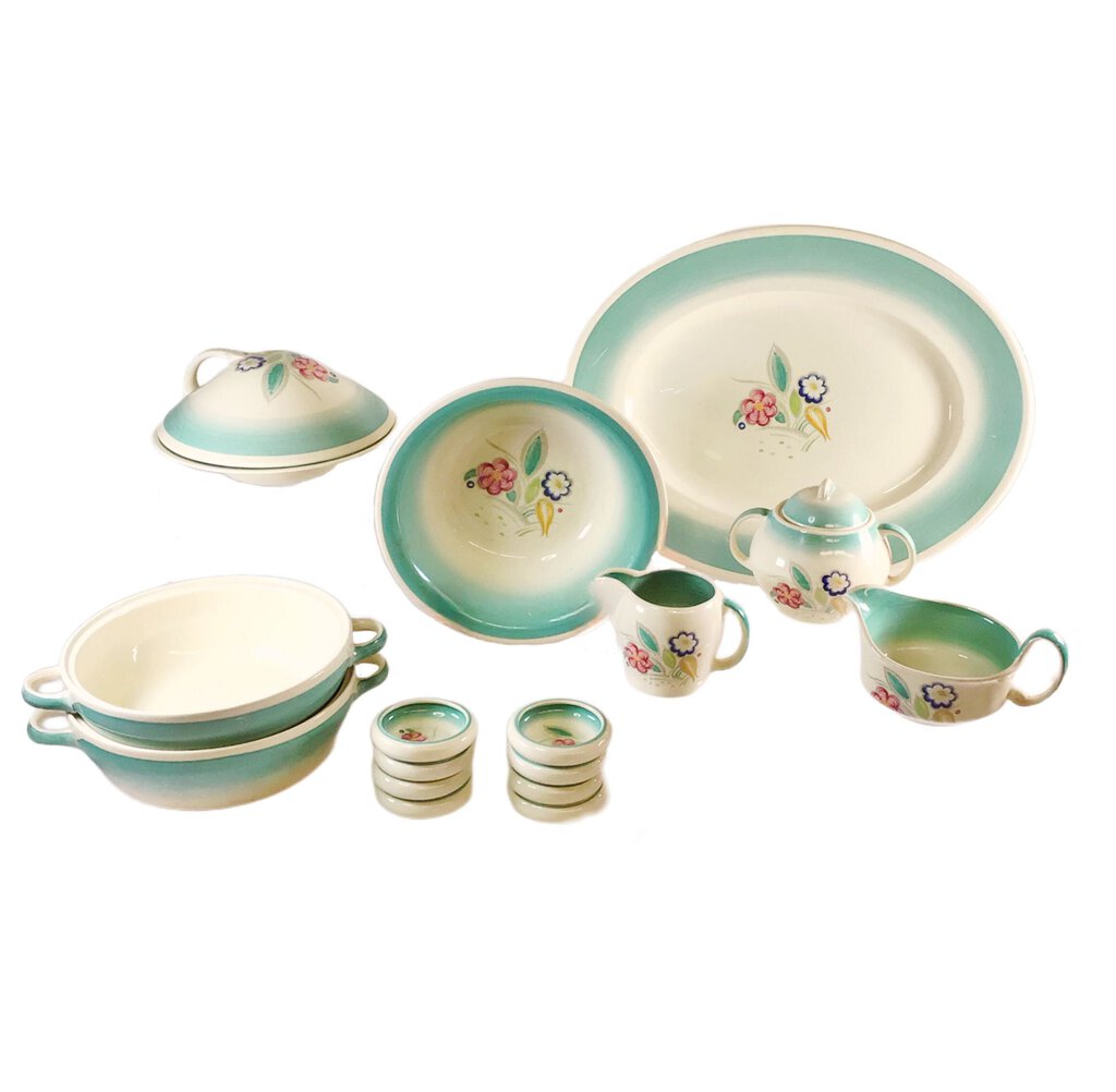 15 pc. Susie Cooper Nosegay Serving Dishes