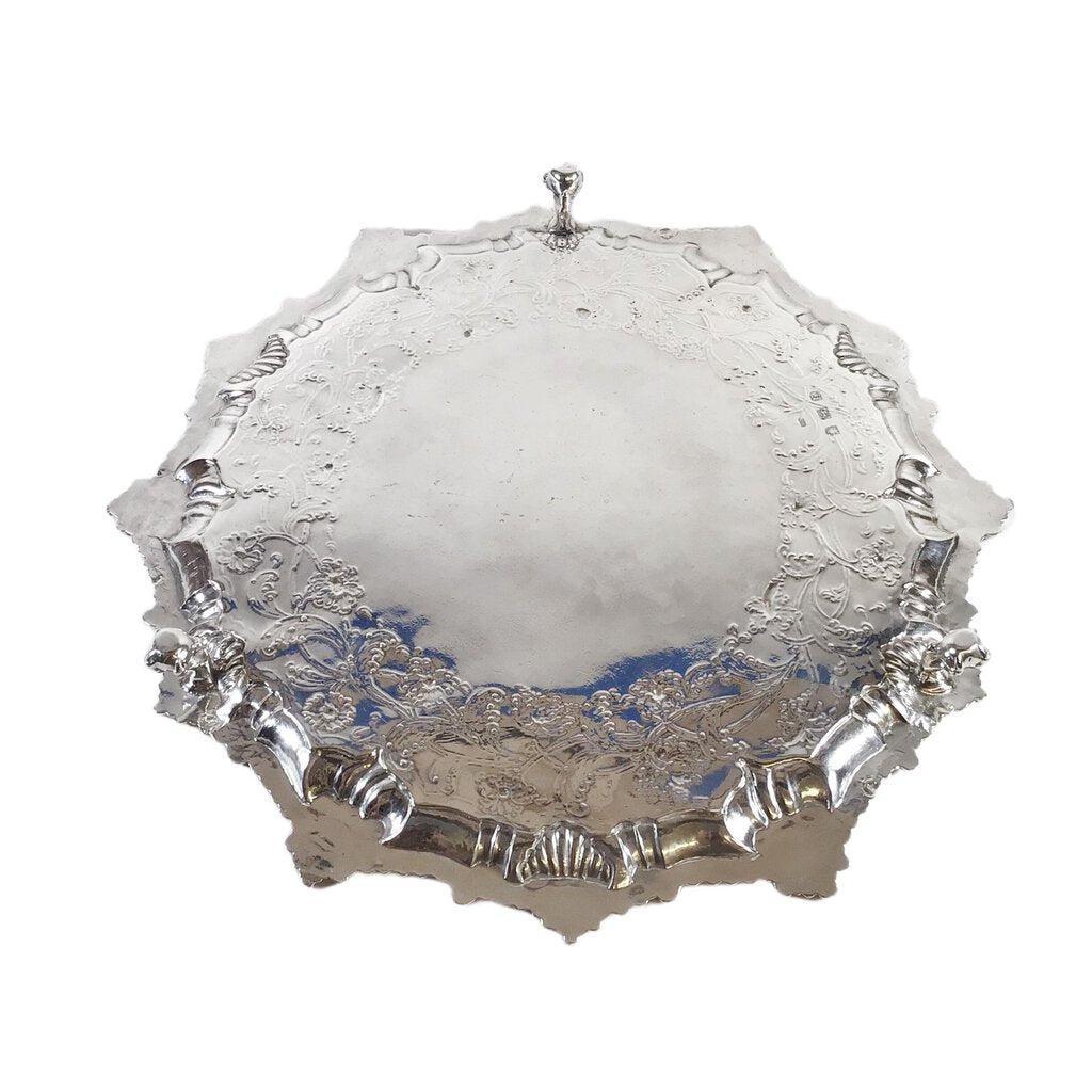 Robert Rew English Sterling Silver Salver