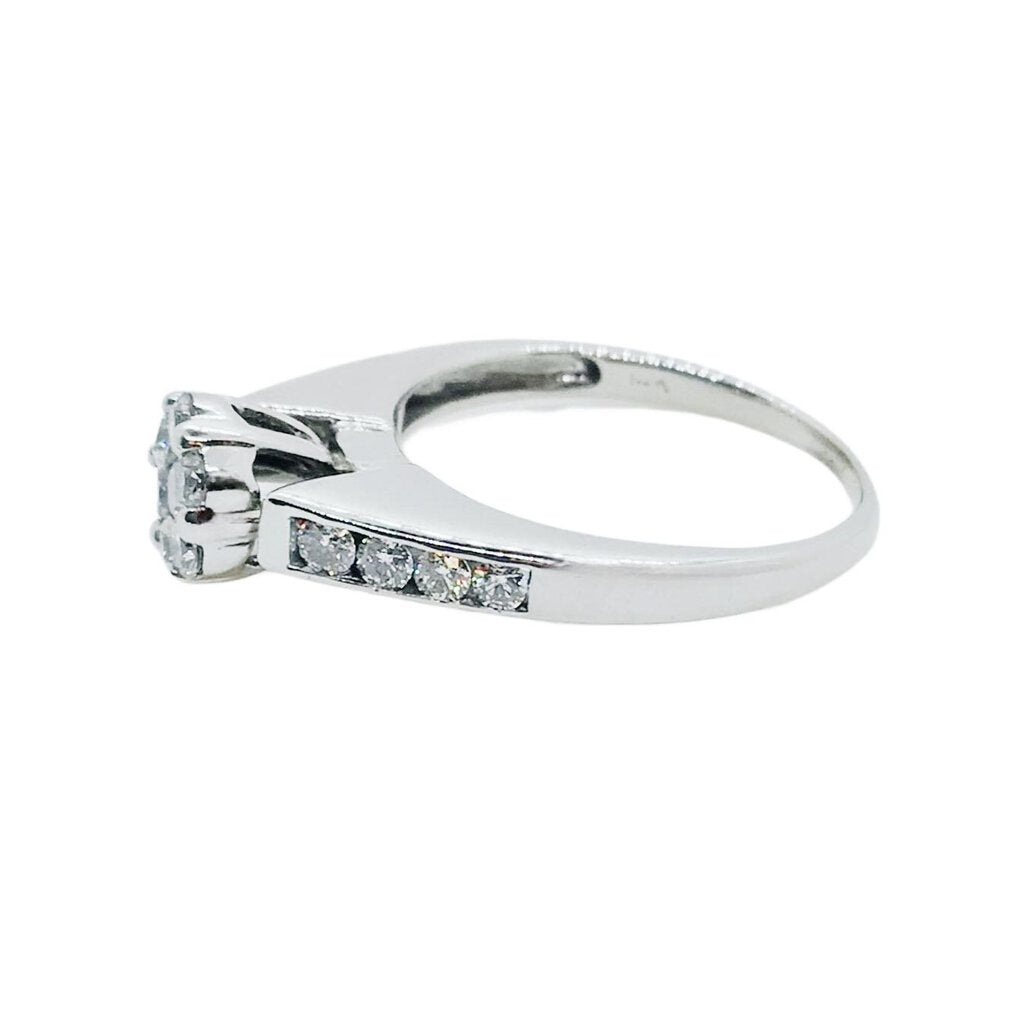 14Kt White Gold & Diamond Ring