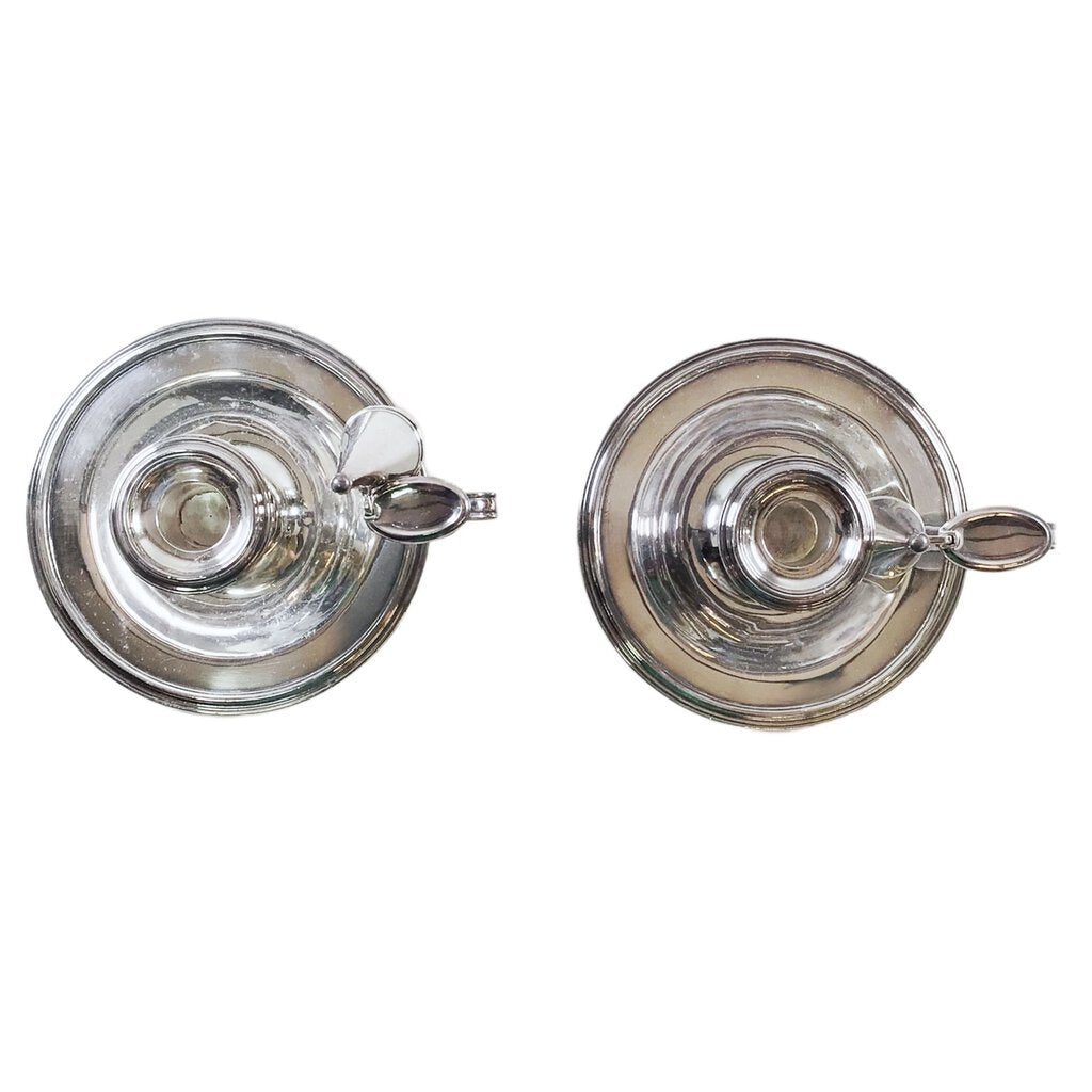 Pair of Silverplated Chambersticks