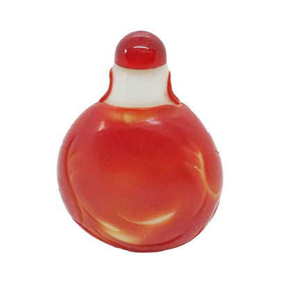 Chinese Peking glass snuff bottle with buddha