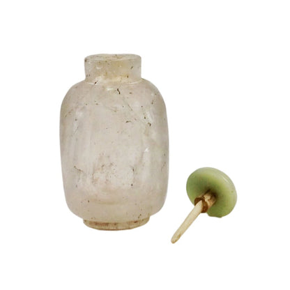 Plain Peking glass snuff bottle imitating rock crystal