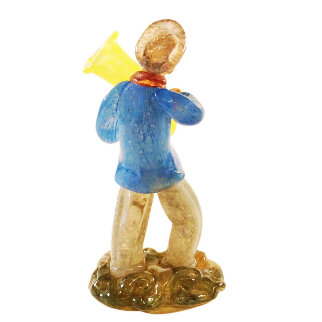 Zelezny Brod Art Glass Tuba Player Figurine