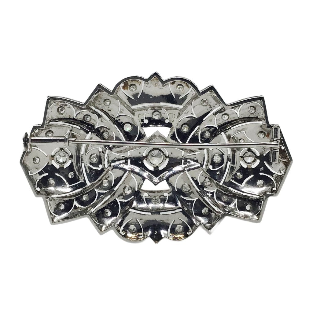 Art Deco Platinum/Diamond Brooch