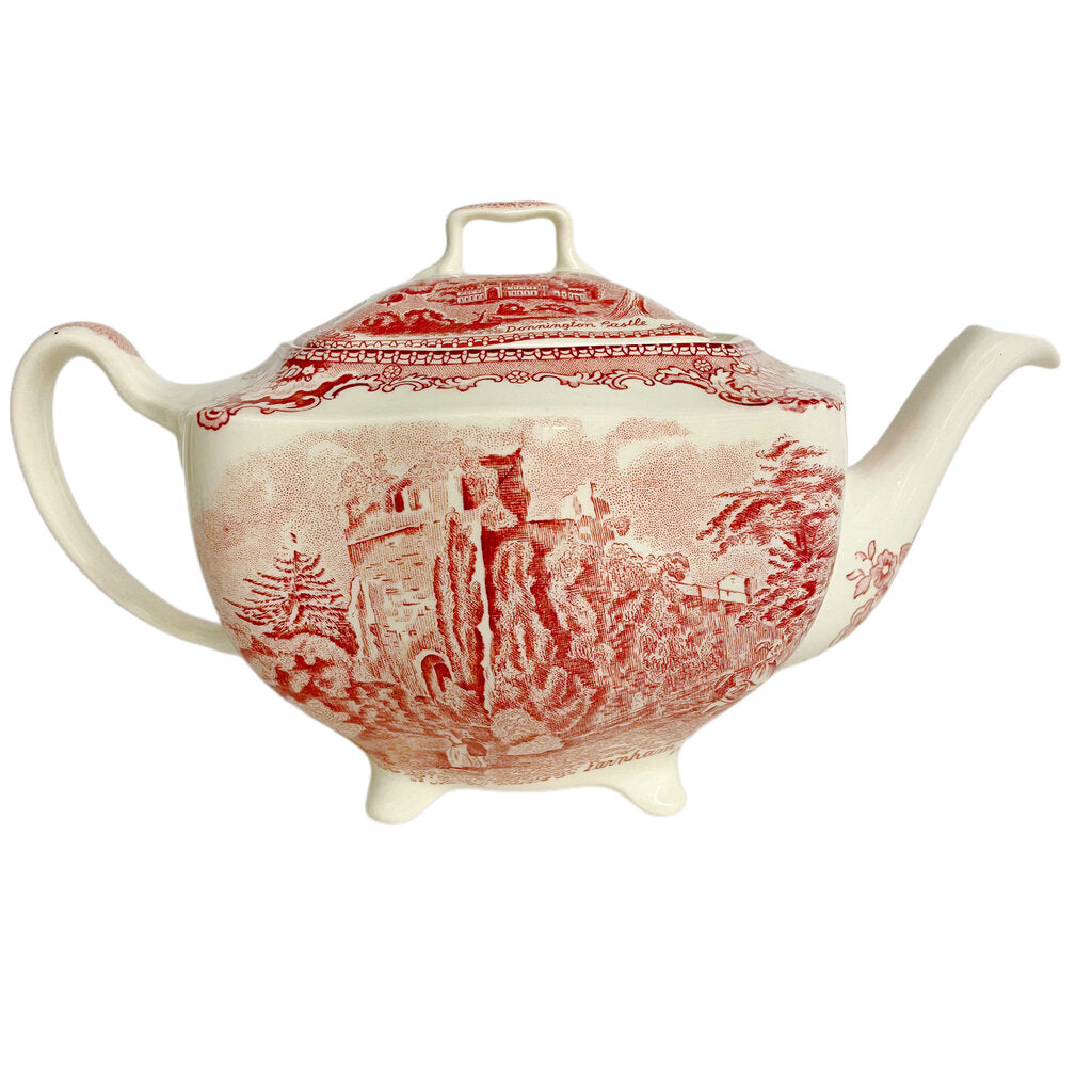 Johnson Bros. "Old Britain Castles" Transferware Teapot