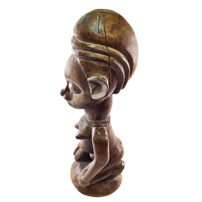 Congolese Carved Wooden Female Figure