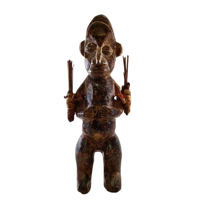 Fang Carved Wooden Reliquary Figurine