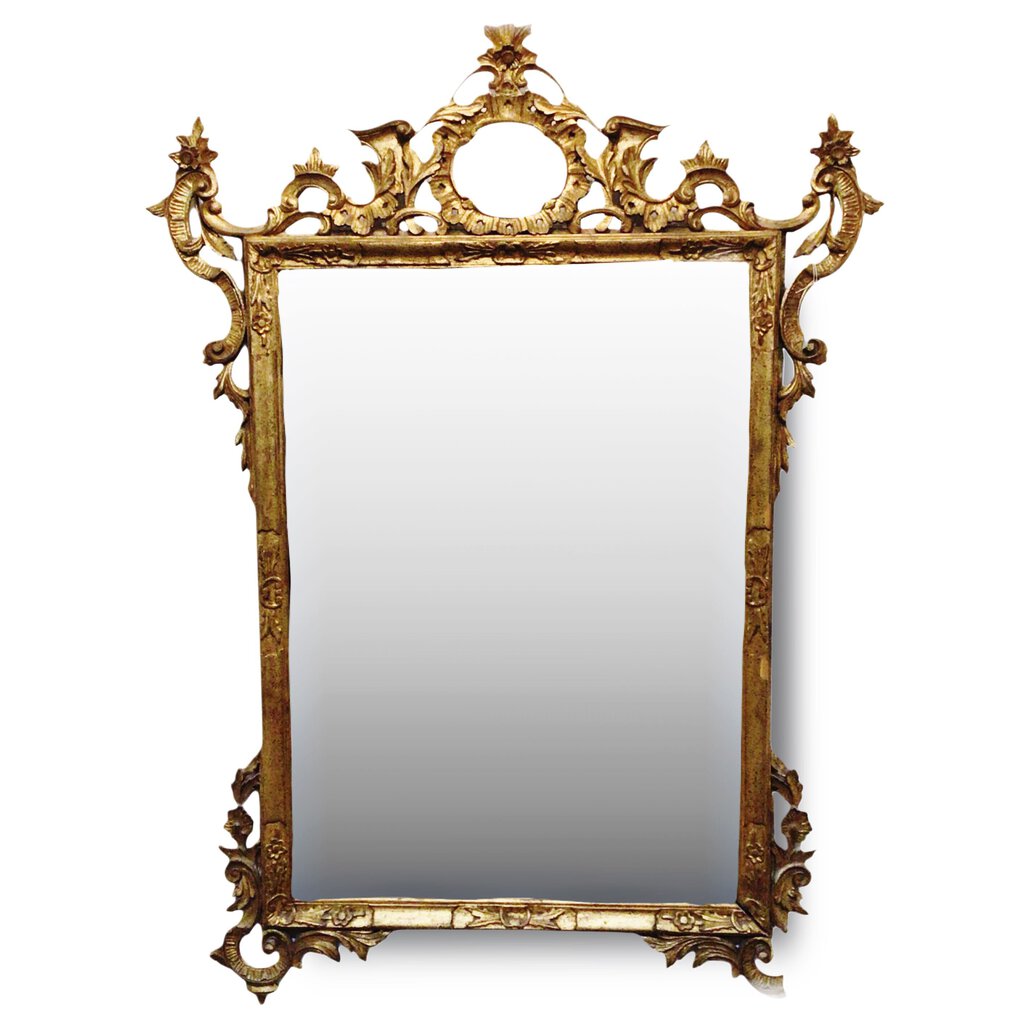 Ornate Rococo Gilded Mirror