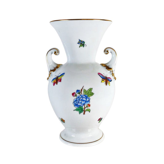 Herend "Flowers and Butterflies" Porcelain Vase