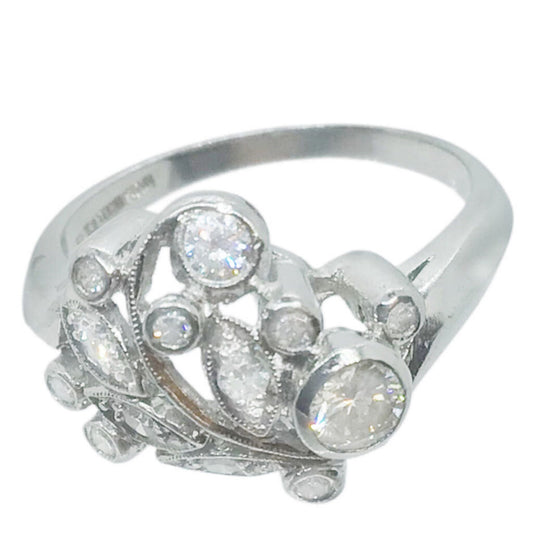 Platinum & Diamond Garland Ring