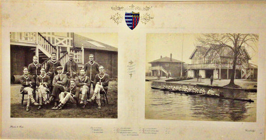 Pembroke College, Cambridge. 2nd Lent Boat, 1913. Photographic Print.