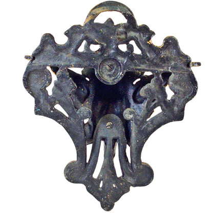 Pair/Victorian-Style Cast Iron Sconces