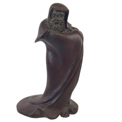 Yixing zisha Clay Statue of Cloaked Budhi Damo