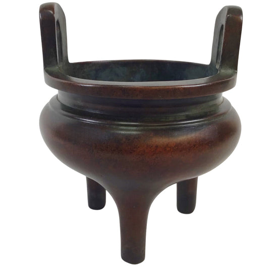 Copper Cast Tripod Incense Burner