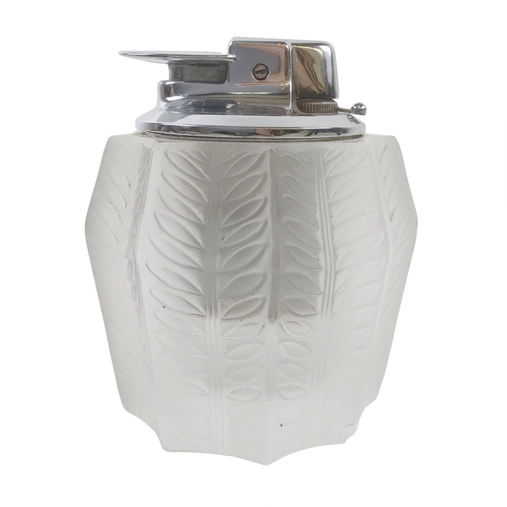 Lalique "Jamaique" Crystal Table Lighter