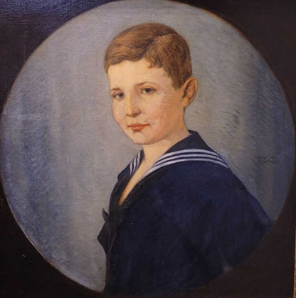 Krause. Portrait of a Boy in a Sailor Suit. Oil on Canvas. 1925.