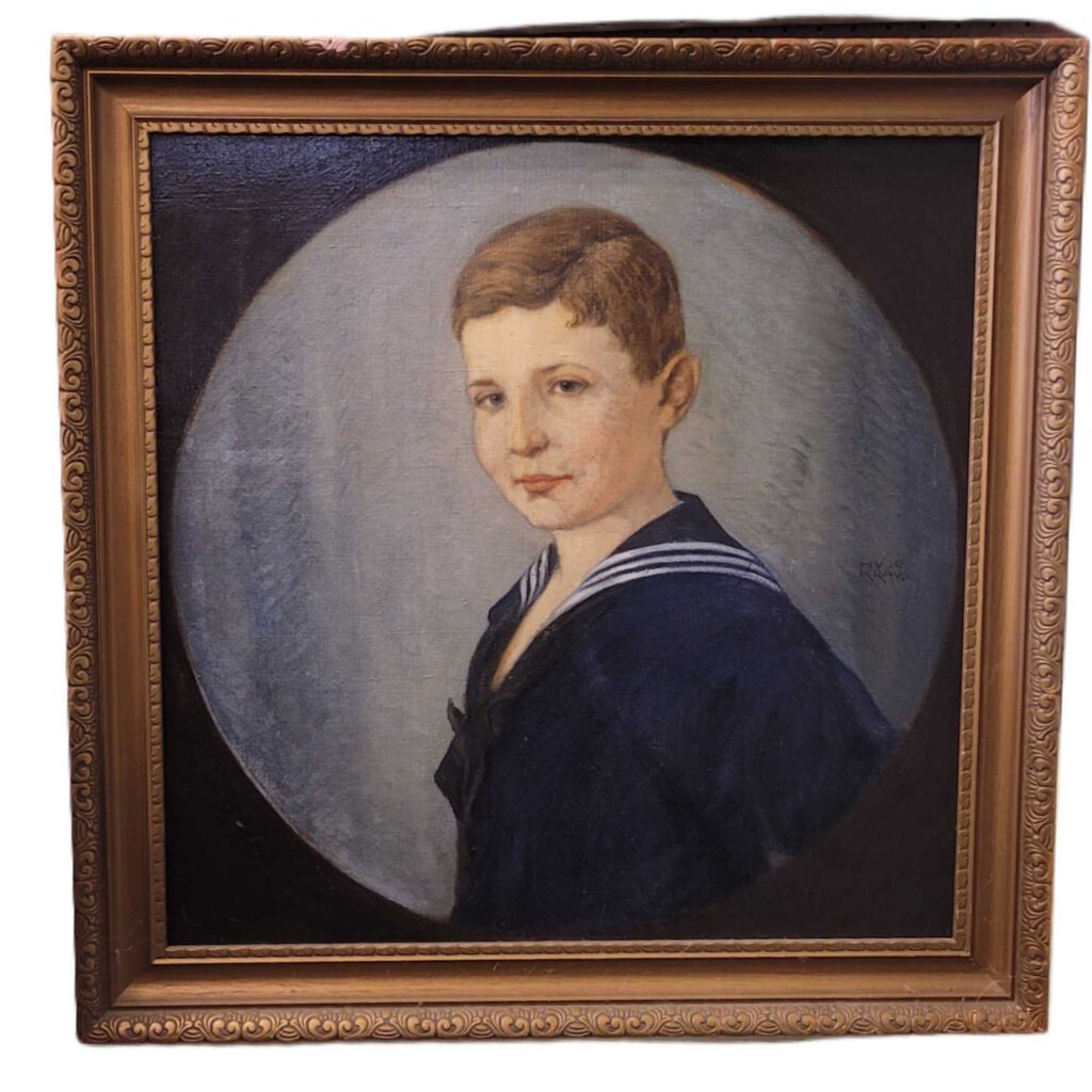 Krause. Portrait of a Boy in a Sailor Suit. Oil on Canvas. 1925.