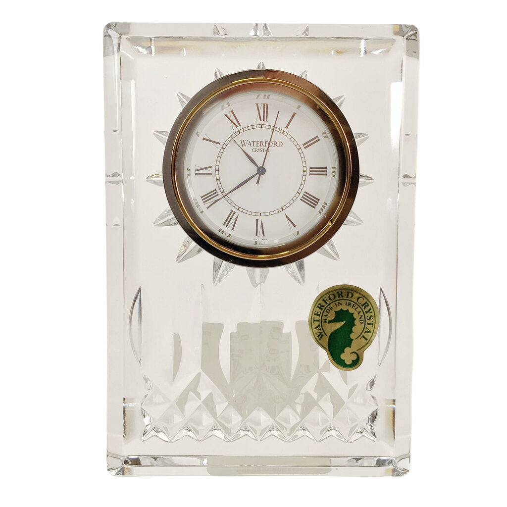 Waterford "Lismore" Small Crystal Desk Clock