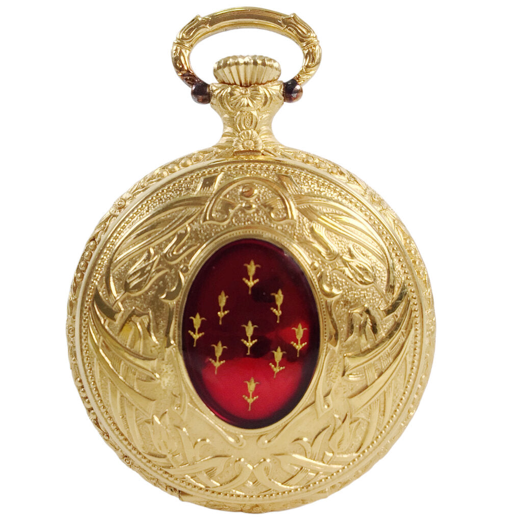 Reuge 10Kt Gold-Plated Pocketwatch-Form Music Box