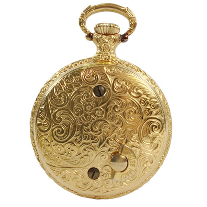 Reuge 10Kt Gold-Plated Pocketwatch-Form Music Box