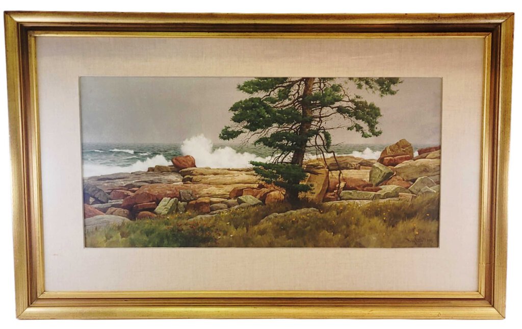 Brightwell Jr. Seascape. Watercolor