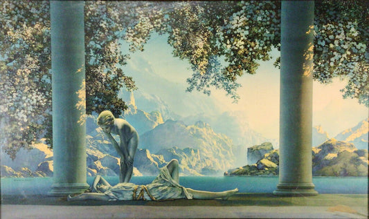 Maxfield Parrish, "Daybreak". Print, ca. 1920s.