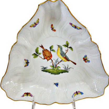 Herend "Rothschild Bird" Triangular Serving Dish