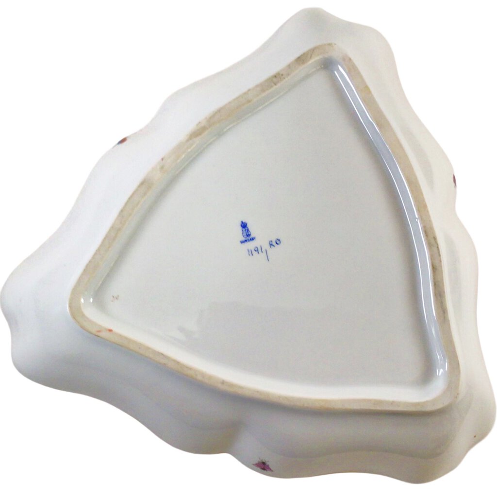 Herend "Rothschild Bird" Triangular Serving Dish