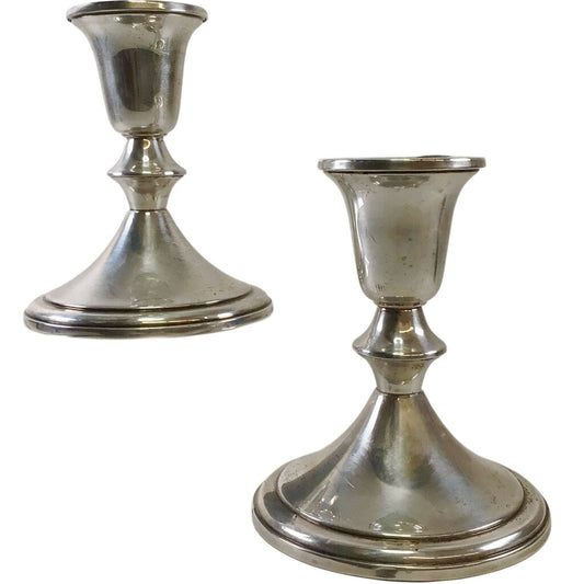 Pair/Towle Sterling Weighted Candelabras