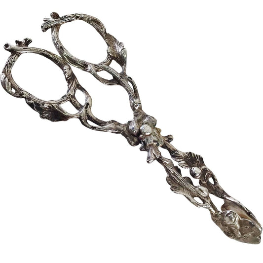 Sterling Grapevine-Form Tongs