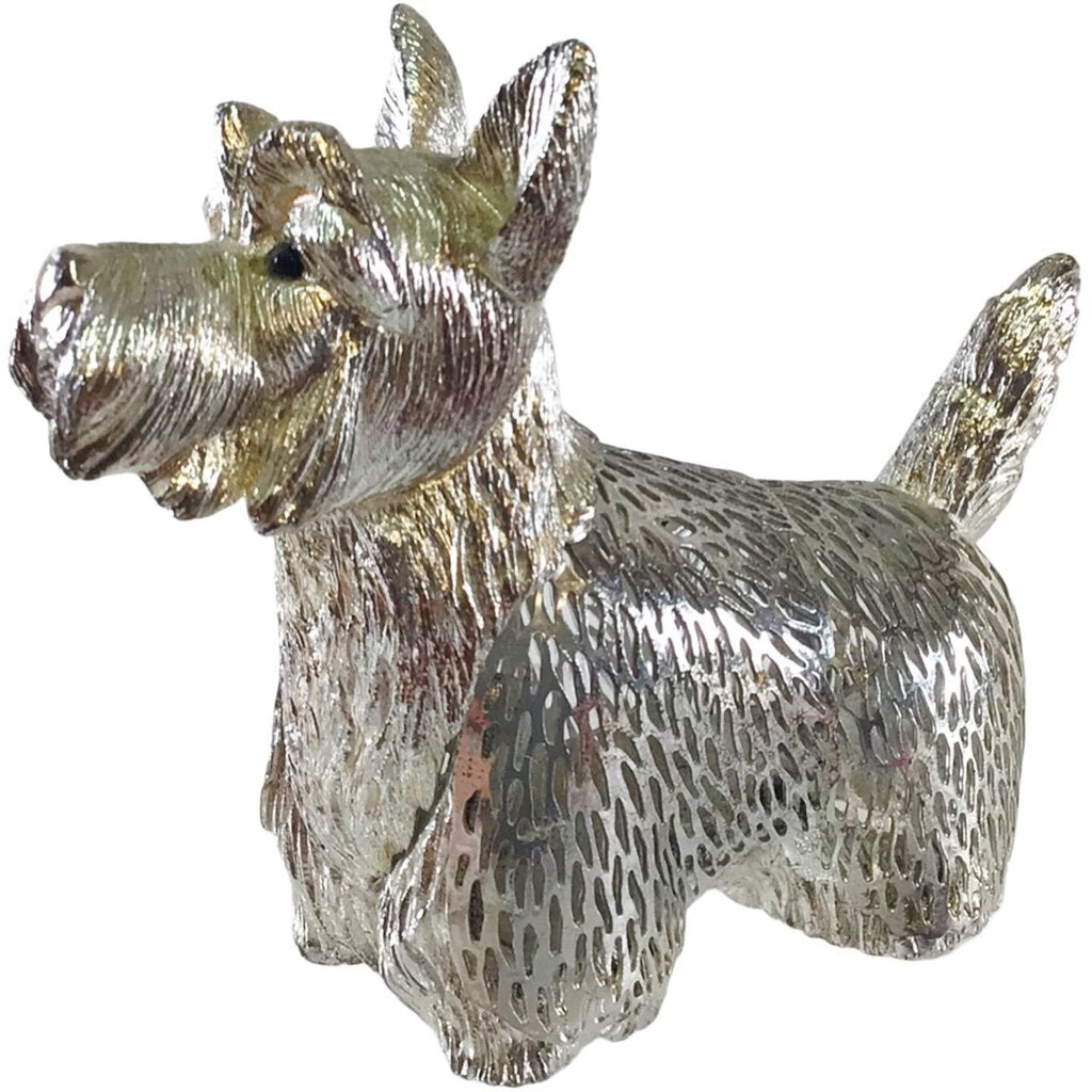 Christofle "Lumieres d'Argent" Silverplated Scottie Figurine