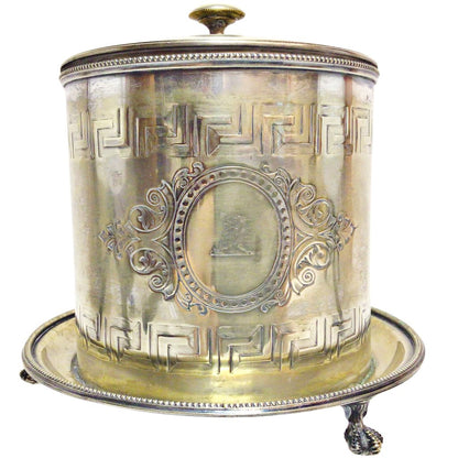 Victorian Silverplated Biscuit Box