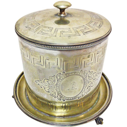 Victorian Silverplated Biscuit Box