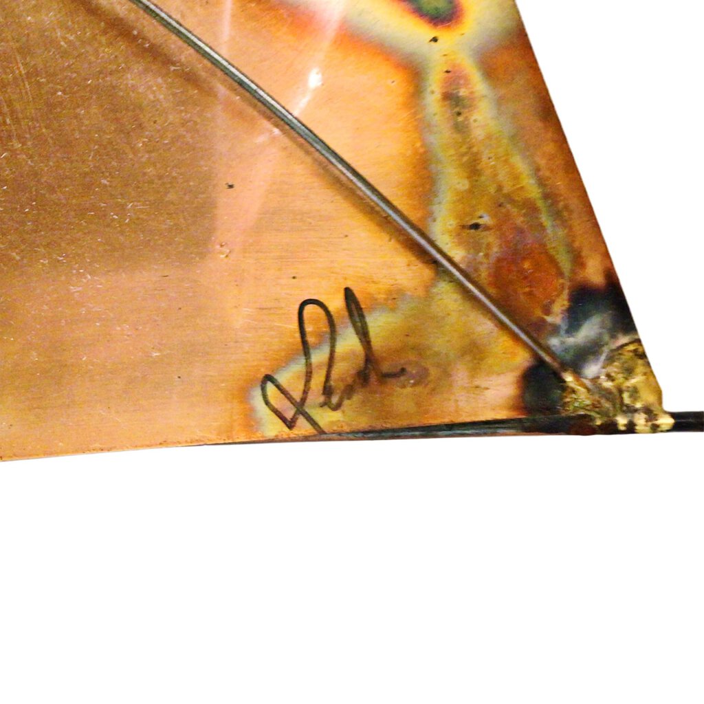 Copper & Mixed Metal Sailing Cutter Sculpture