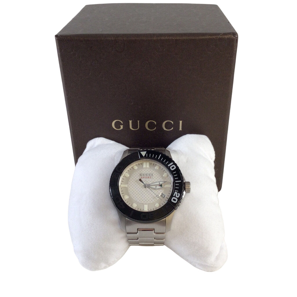 Gucci Large Silver Tone Watch