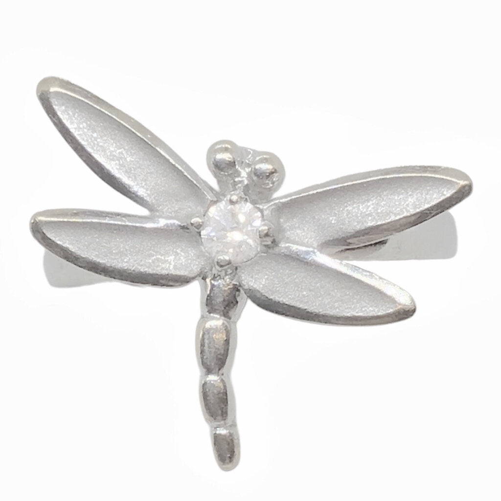 Tiffany 18Kt White Gold & Diamond Dragonfly Ring